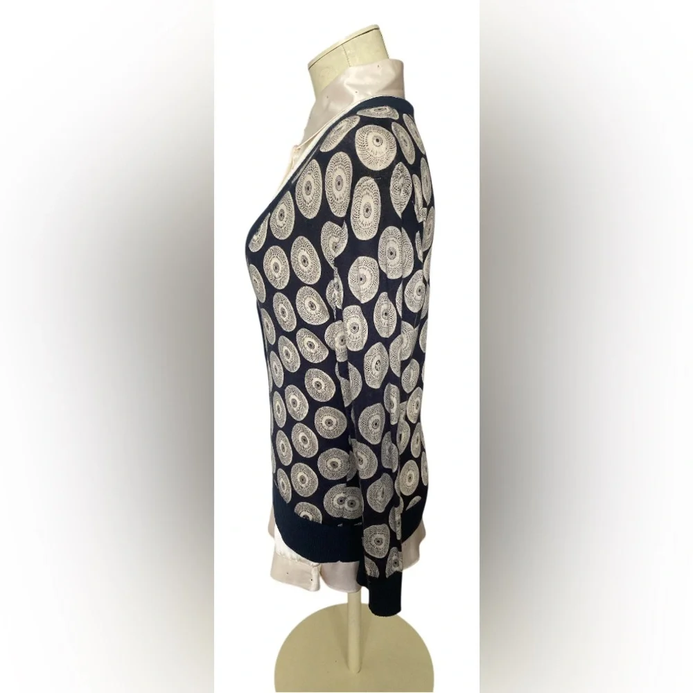 Tory Burch 100% Wool/Laine Lightweight Cardigan size XL in pristine condition